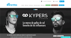 Desktop Screenshot of e-lentillas.com